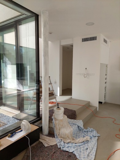 Protipožární nátěr sloupu - ocel