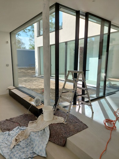 Protipožární nátěr sloupu - ocel