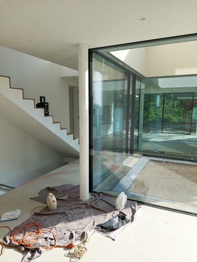 Protipožární nátěr sloupu - ocel